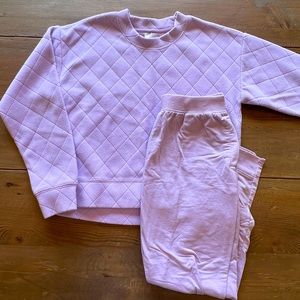 Zella Girl Lavender fleece + long pants set (12)
